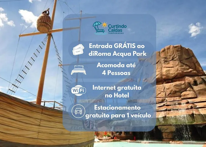 Spazzio Diroma Hospedagem com acesso gratuito no Acqua Park
